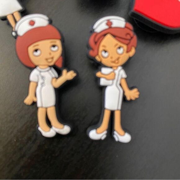 Set of 5 Nursing Croc Charms Novelty - Picture 2 of 5